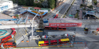 Foto de un frente de obra del Metro 