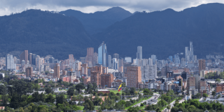 Imagen panorámica de Bogotá.