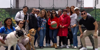 Foto de unos ciudadanos de la localidad de Tunjuelito 