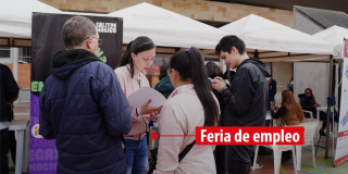 Foto de feria de empleo en Bogotá