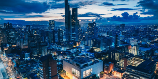 Foto panorámica de Bogotá 