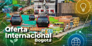 Foto de una cabina de TranMiCable en la localidad de Ciudad Bolívar, al sur de Bogotá.