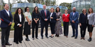 Foto del encuentro entre la delegación del gobierno de Bogotá con el gobierno de Alemania.