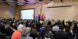 Foto de una jornada de formación del sector turismo en el marco de RVMBO 2026 en Bogotá.