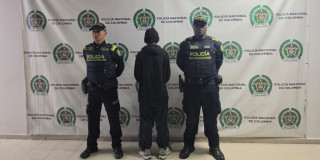 Foto del hombre capturado tras lesionar con arma blanca a ciudadano en Bogotá.