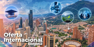 Foto panorámica de Bogotá.