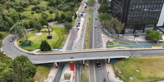 Foto del puente de la calle 100 con carrera Séptima en Bogotá que inicia su desmonte desde el 13 de septiembre de 2026.