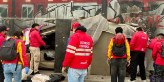 Foto de funcionarios del Distito en un operativo de limpieza