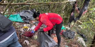 Foto de funcionarios del Distito en un operativo de limpieza