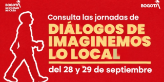 Imagen gráfica con el texto: Consulta las jornadas de diálogos imaginemos lo local 