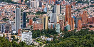 Foto panorámica de Bogotá.