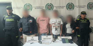 Capturados cuatro falsos policías de la SIJIN.