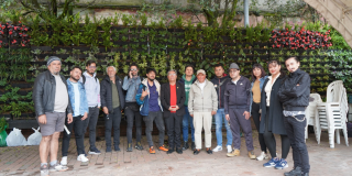 Foto de funcionarios de la Alcaldía Local de La Candelaria 