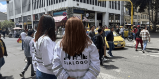 Foto de gestoras de diálogo de la Secretaría de Gobierno.