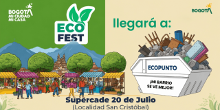 Imagen gráfica con el texto: EcoFest llegará a SuperCADE 20 de Julio 