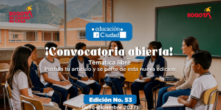 Imagen gráfica con el texto: convocatoria abierta temática libre 