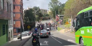 Foto de una vía de Bogotá