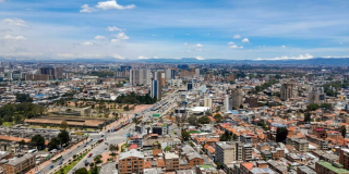 Foto panorámica de Bogotá 