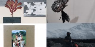 Imagen de fotografías de familiares ,lugares y objetos de la exposición del XVI Salón de Arte Joven