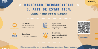 Imagen del cartel promocional del diplomado de fondo rosado.