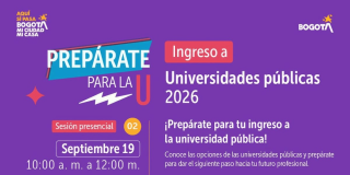 Imagen gráfica con el texto: prepárate para la U ingreso a universidades públicas 