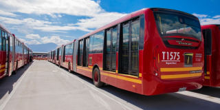 Foto de buses de TransMilenio