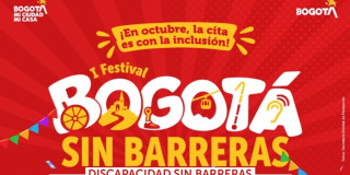 Foto de invitación del primer 'Festival Bogotá Sin Barreras, Discapacidad Sin Barreras'.