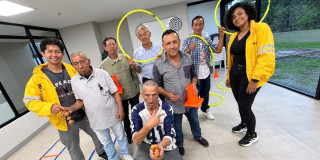 Foto de personas beneficiarias del programa 'Hospedaje Social' en Bogotá.