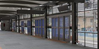 Foto dela nueva estación Calle 53 en la avenida Caracas en Bogotá.