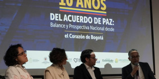 Participantes en el Congreso Académico ‘10 años del Acuerdo de Paz: balance y prospectiva desde el corazón de Bogotá – La paz se hace al andar’ 