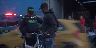Foto de funcionarios del Distito en un operativo de control 
