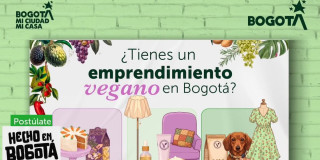 Foto de productos veganos animados para postulaciones al programa 'Hecho en Bogotá'.
