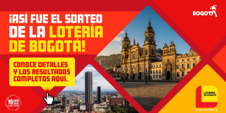 Pieza gráfica sobre la Lotería de Bogotá 