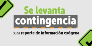 Pieza grafica sobre levantamiento de la contingencia