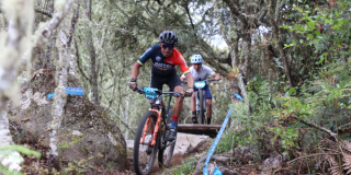 Foto de un ciclista de Bogotá
