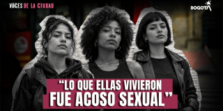 Pieza gráfica de la Secretaría de Seguridad que dice: "Lo que ellas vivieron fue acoso sexual".