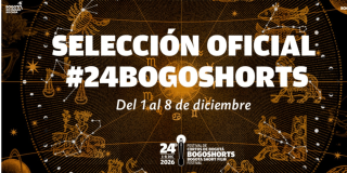 Imagen de afiche oficial en letras Selección Oficial del #24BOGOSHORTS 