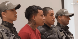 Foto de los dos condenados. 