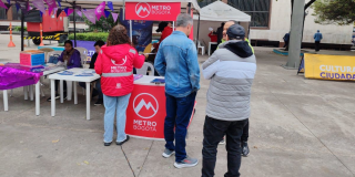 Foto de feria de empleo en localidad Santa Fe en Bogotá