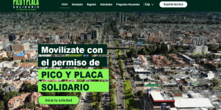 Foto de la página de Pico y Placa Solidario