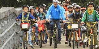 Reccorrido en bicicleta - Foto: Prensa Alcaldía Mayor / Diego Bauman