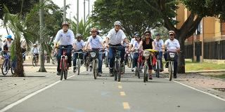 Recorrido Alcalde en bicicleta - Foto: Prensa Alcaldía Mayor / Diego Bauman