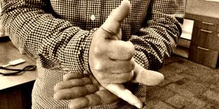 Lectura en lenguaje de seña