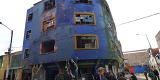 Edificio en el sector del antiguo Bronx en Bogotá