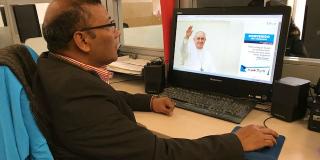 Consultando recorridos del Papa Francisco - Foto: bogota.gov.co 