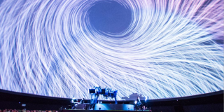 El domo del Planetario de Bogotá