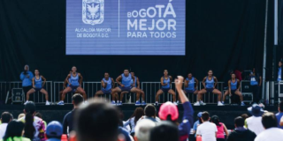 Aspecto de una clase de actividad física