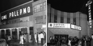 Dos imágenes de archivo de dos teatros bogotanos. Fotos: Museo de Bogotá