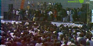 Aspecto del primer Rock al Parque, celebrado en 1995. Foto: Señal Memoria