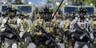 Muestra de las Fuerzas Militares en el Festival de verano